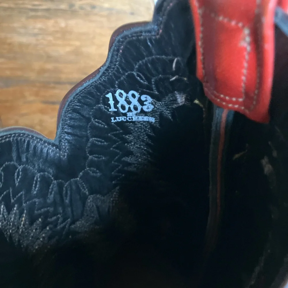 Lucchese Brown Western Cowboy Boots - Picture 7 of 7